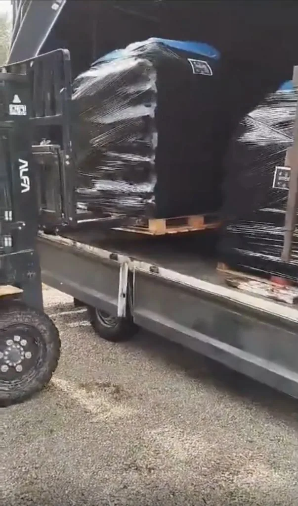 Activated carbon products ready to leave the facility